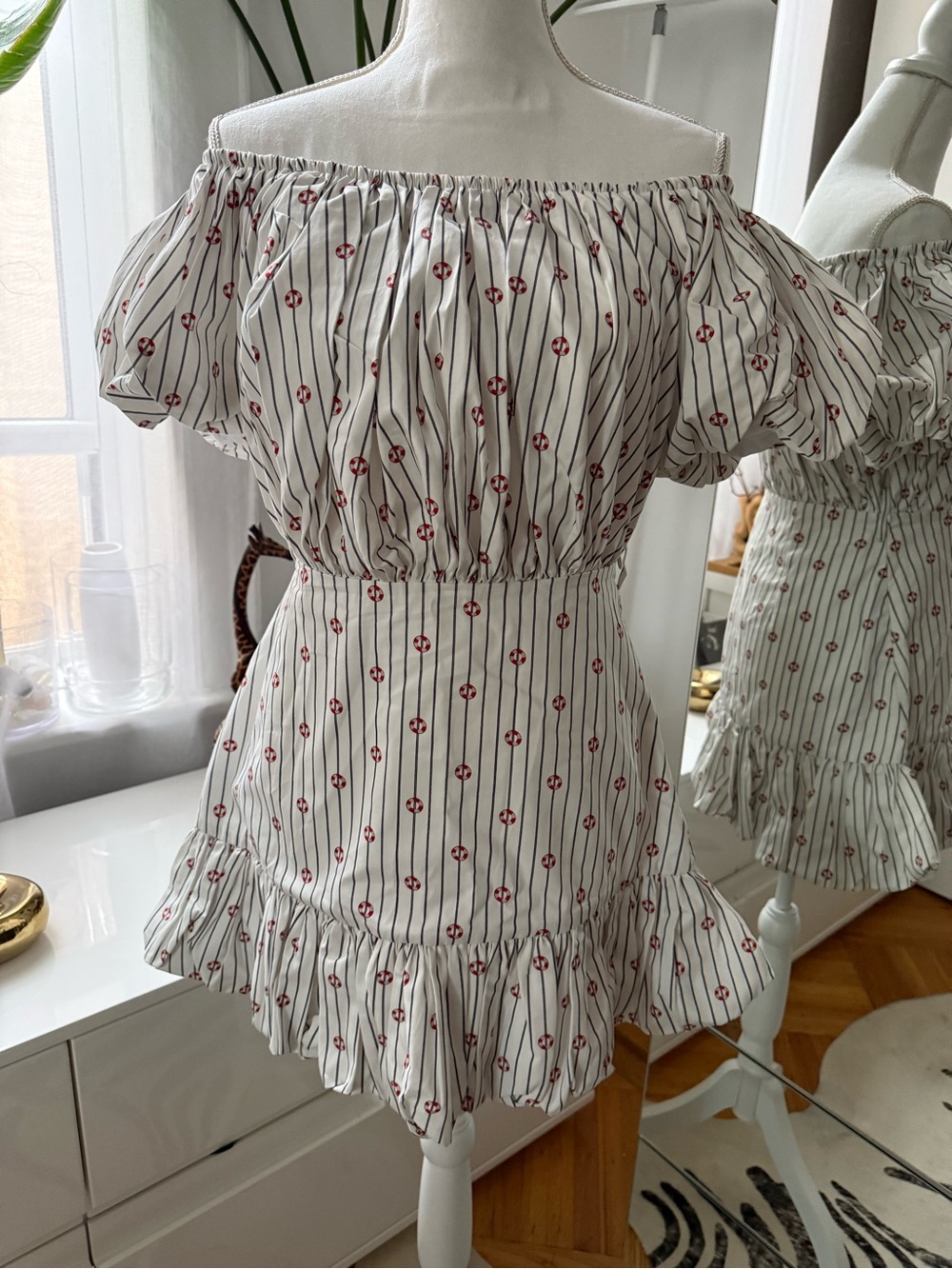 My Beachy Side & Emily in Paris Nautique Striped Mini Dress NWT - Picture 2 of 8